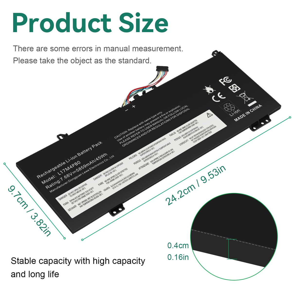Fancy Buying close-up of battery label showing model and installation help