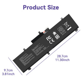 Fancy Buying closeup of battery top label showing voltage and capacity for accuracy