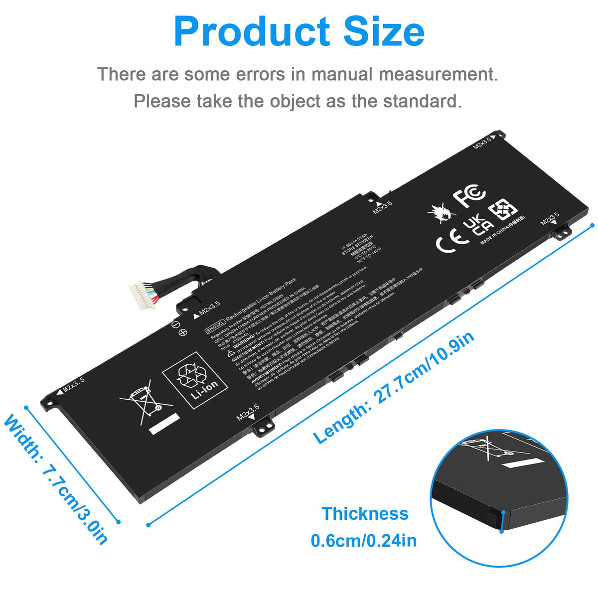 Fancy Buying BN03XL top label close-up with part numbers, helps confirm compatibility quickly