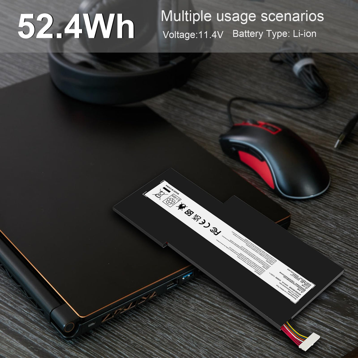 Fancy Buying BTY-M6K beside MSI GF63 for scale and compatibility clarity