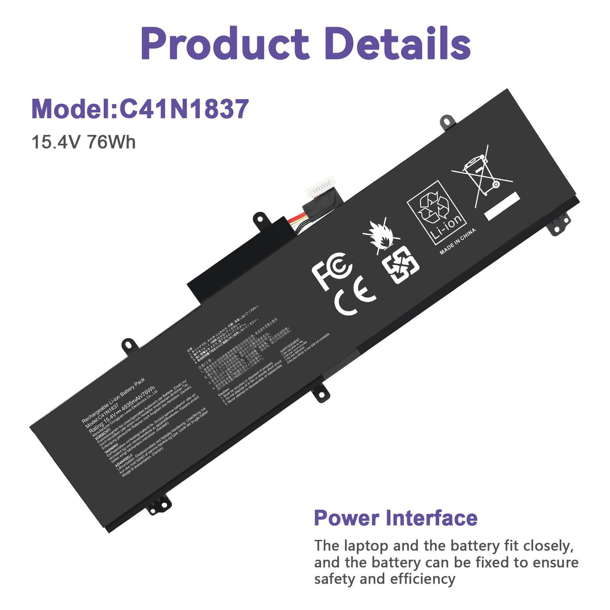 Fancy Buying detailed shot of battery cell array highlighting durable construction