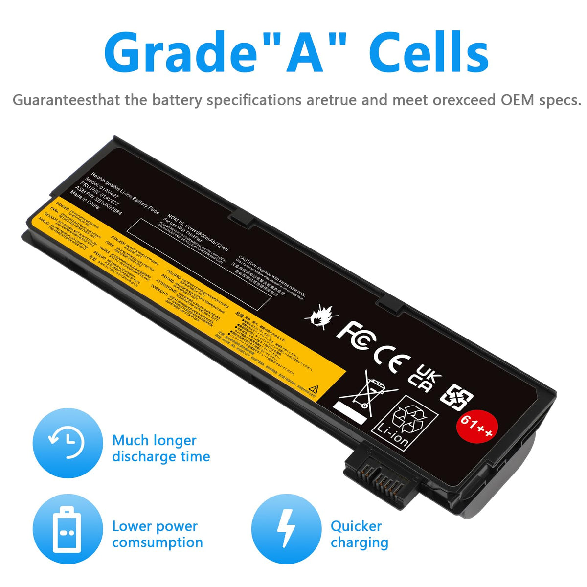 Fancy Buying view of internal cells and protection board for reliability reassurance