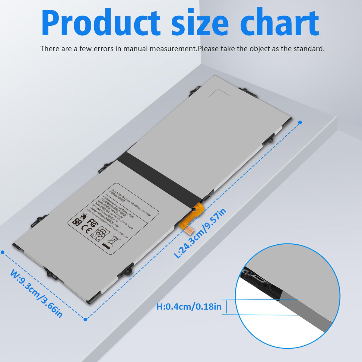 Fancy Buying close-up of battery cells and PCB showing quality and safety