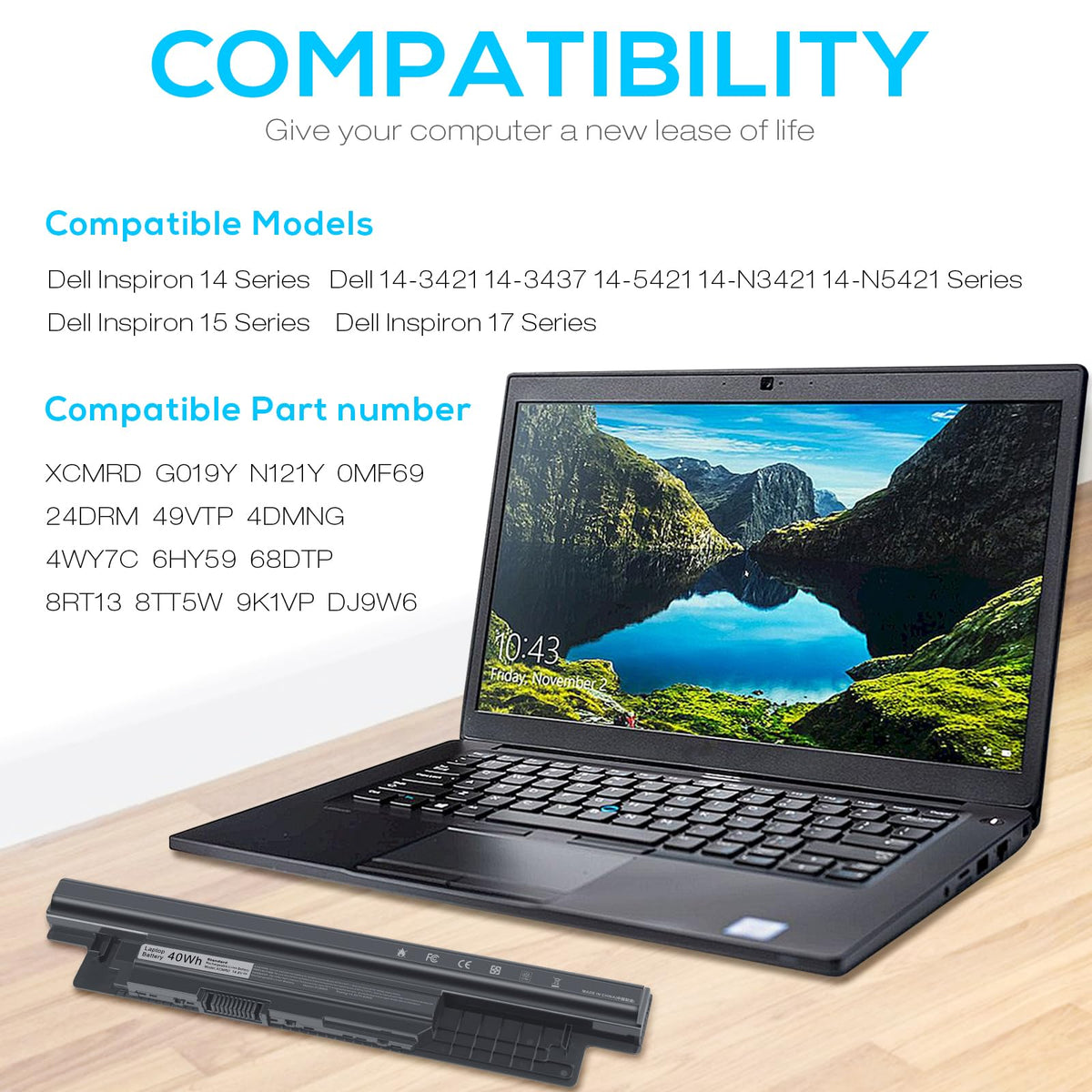Fancy Buying Dell Inspiron 40Wh battery circuit detail for quality assurance