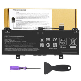 Fancy Buying battery front packaging showing compatibility and benefits