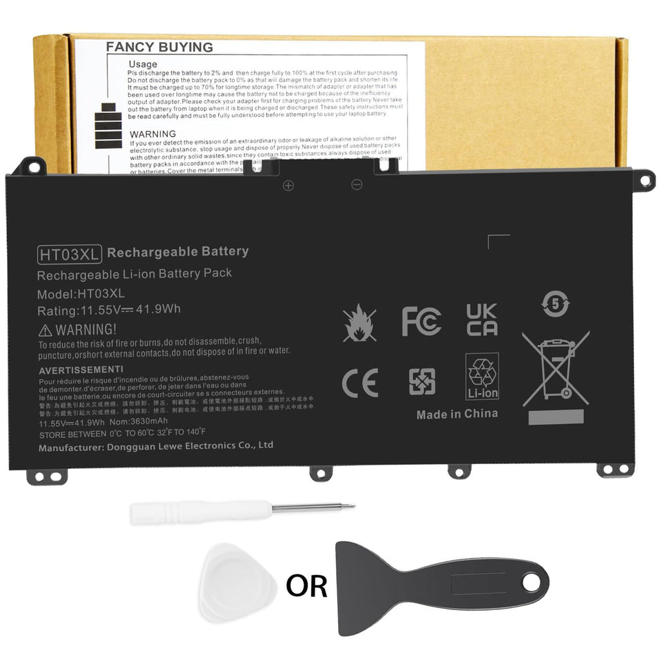 Fancy Buying HT03XL front view showing compact battery for easy replacement