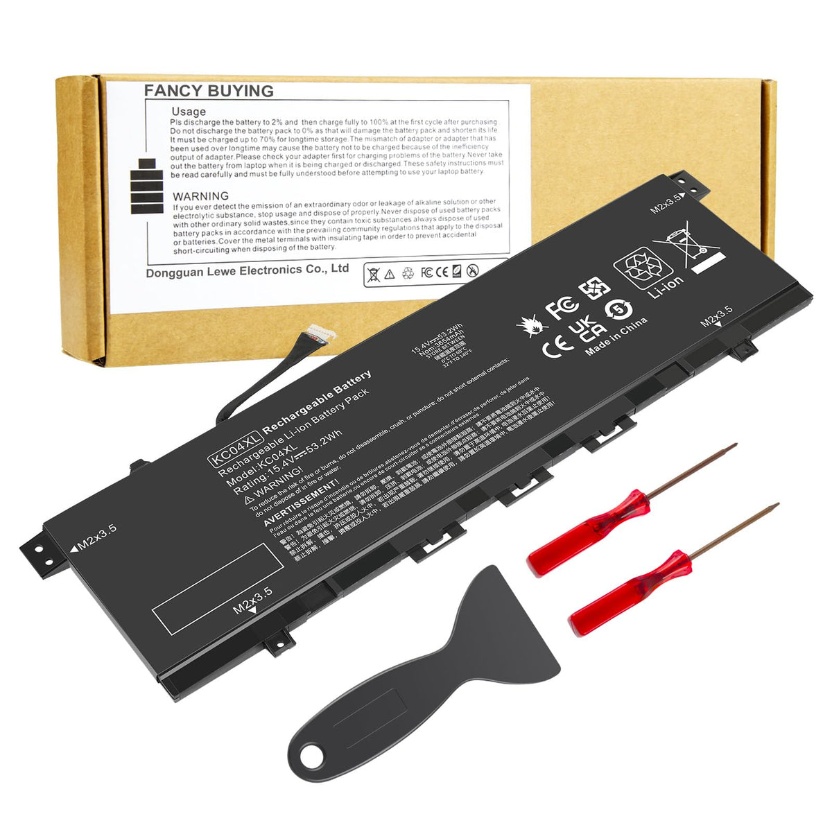 Fancy Buying KC04XL front packaging showing model and benefits