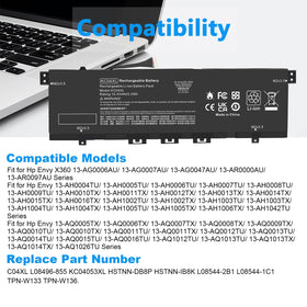 Fancy Buying KC04XL installed in HP Envy x360 demonstrating restored battery fit and balance