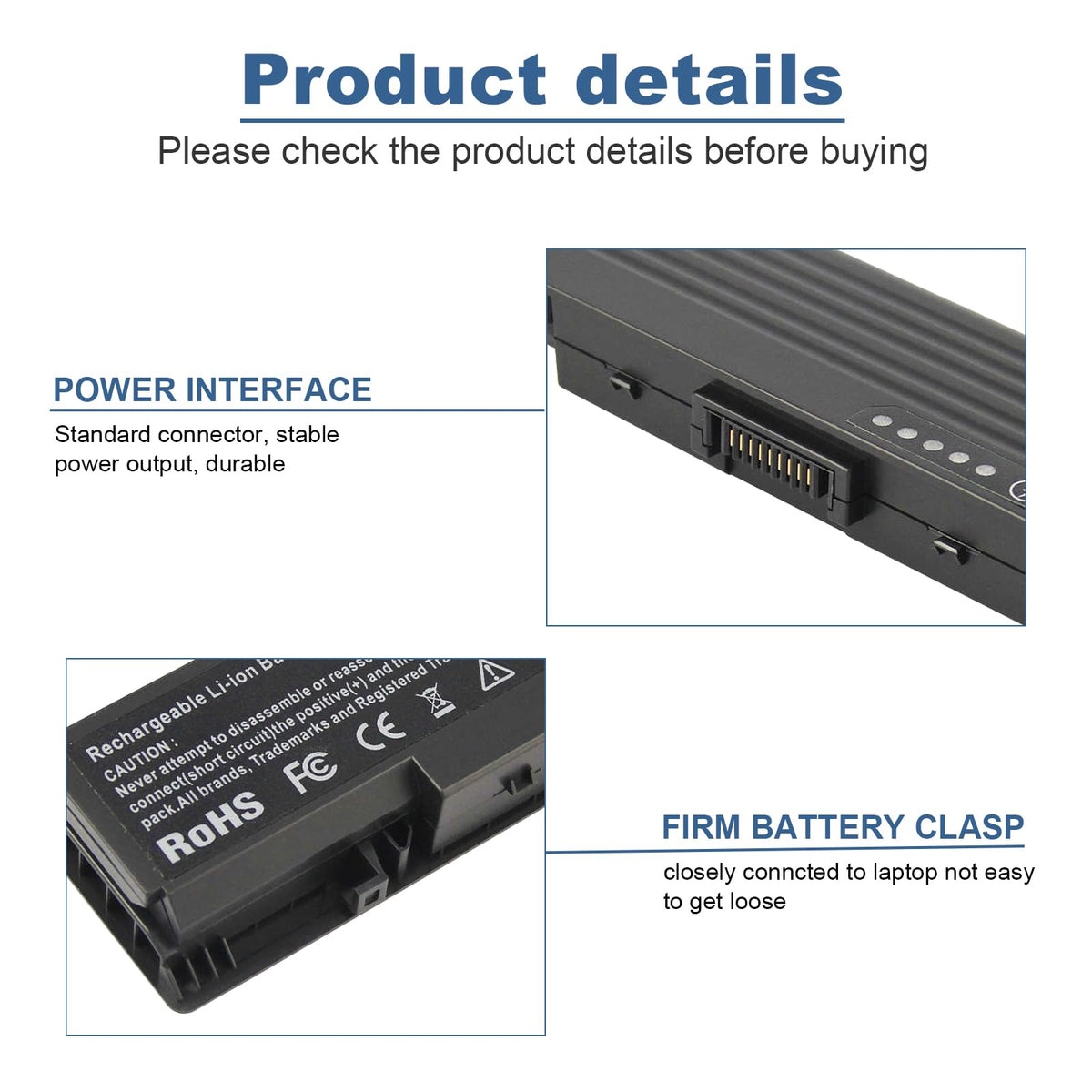 Fancy Buying close-up of battery label showing part numbers for quick verification