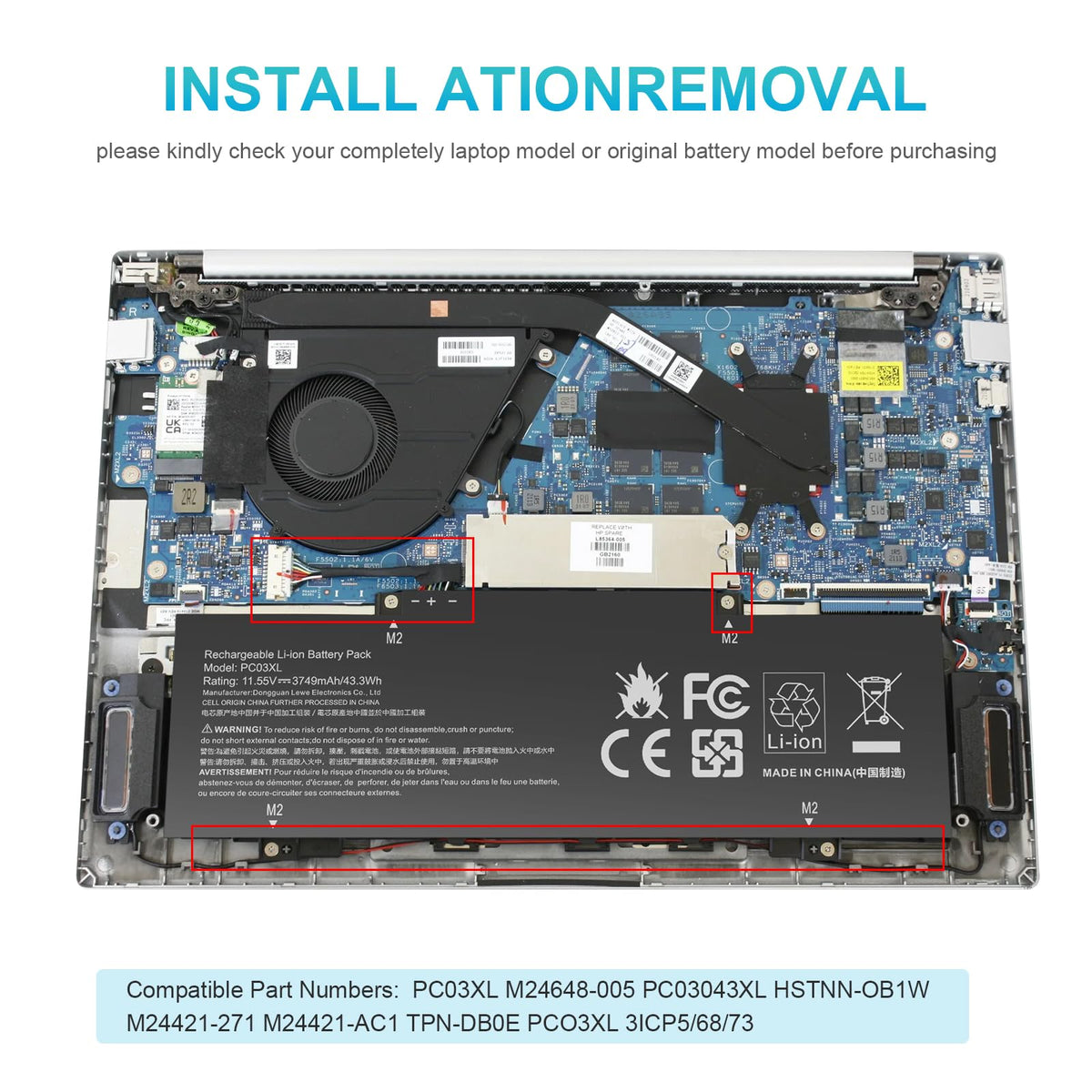 Fancy Buying angled battery photo revealing mounting points for secure placement benefit