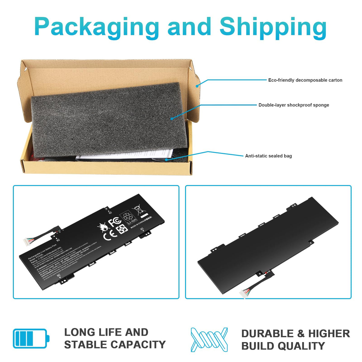 Fancy Buying laptop on desk with the battery installed showing extended mobility benefit