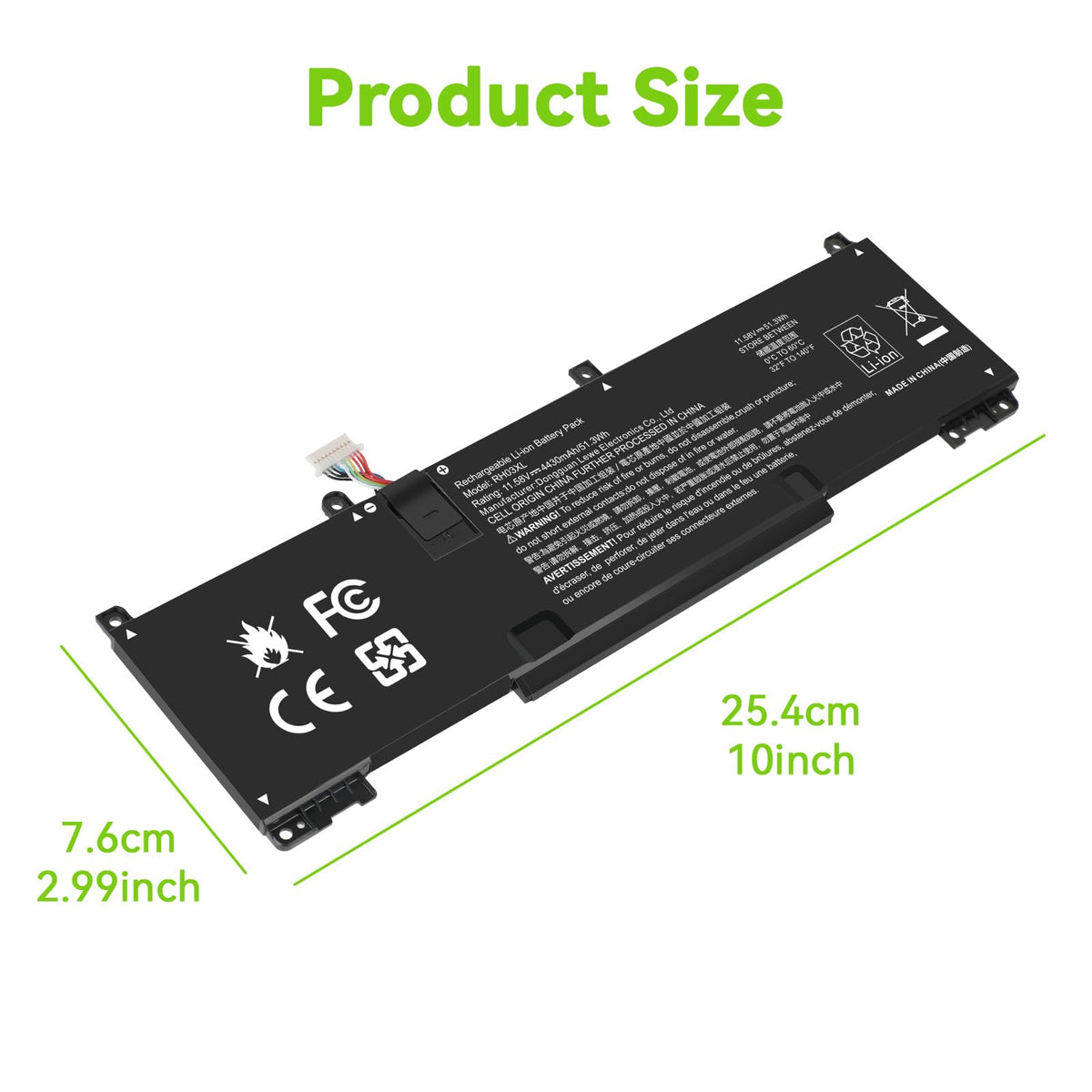 Fancy Buying side profile showing battery thickness and easy installation benefit
