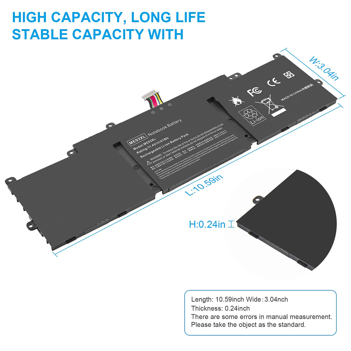Fancy Buying side profile showing slim pack design for easy laptop closure benefit