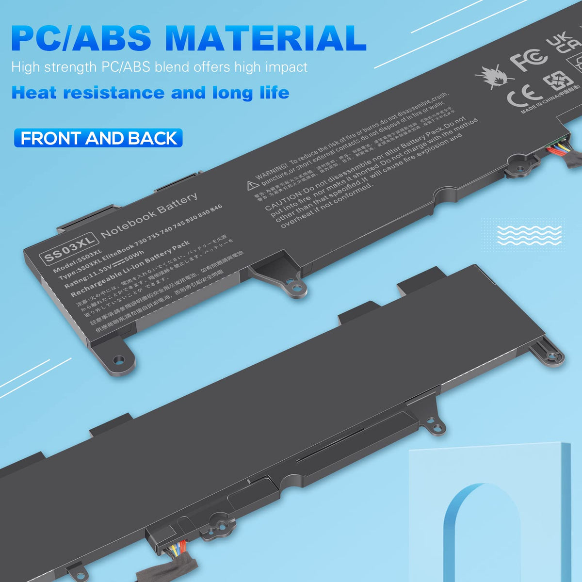 Fancy Buying battery circuit protection chip close-up showing safety features