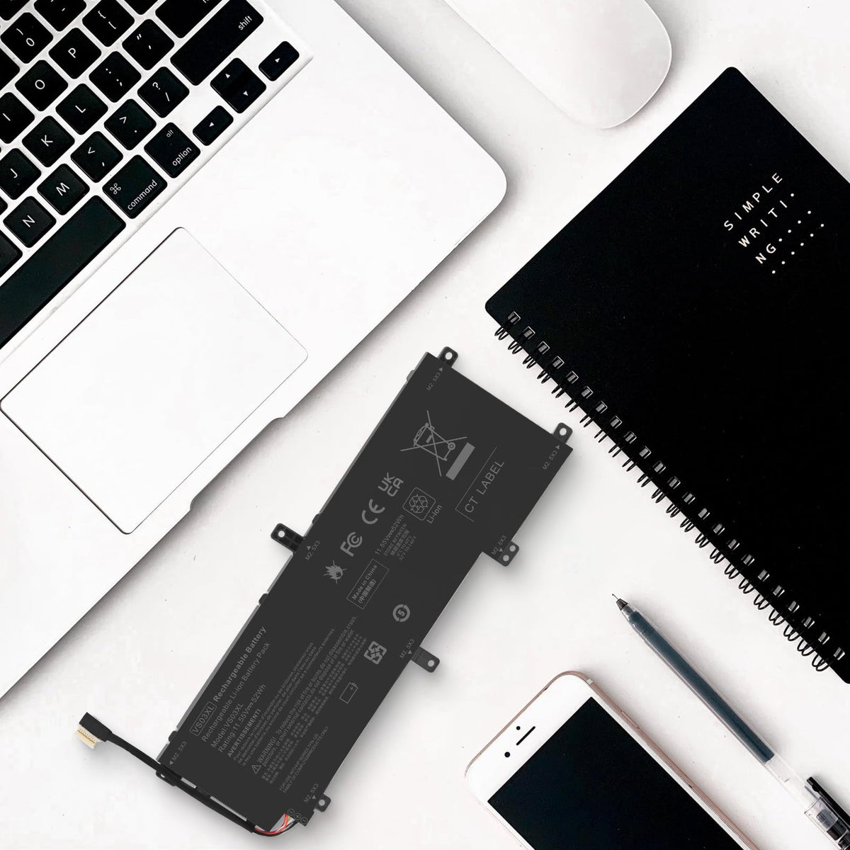 Fancy Buying VS03XL beside ruler scale showing compact size and compatibility