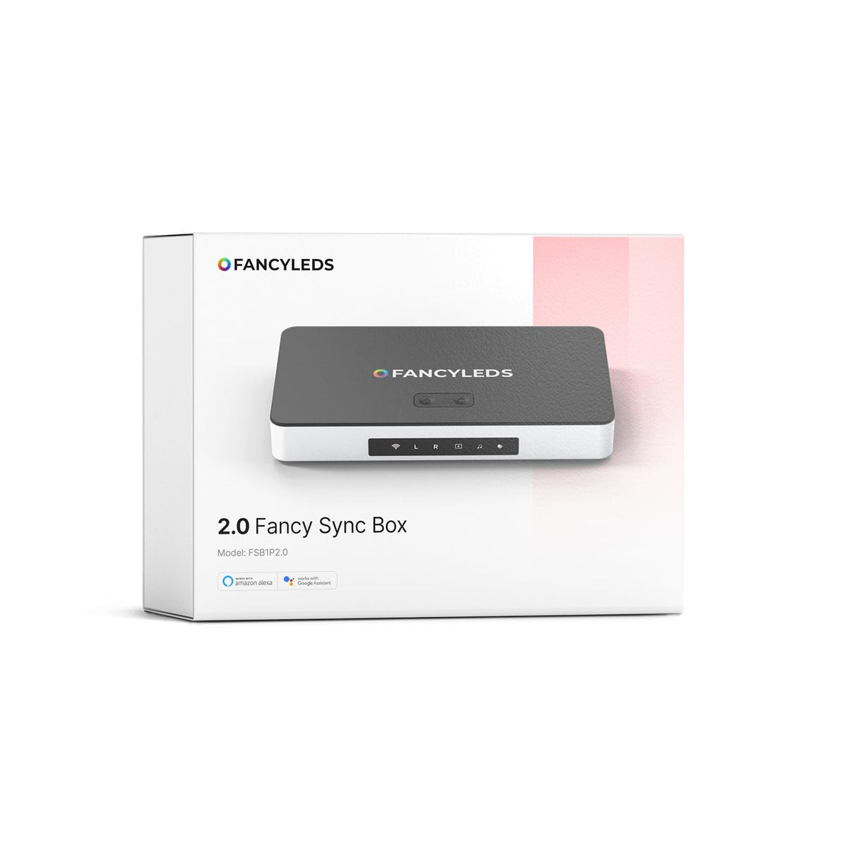 Fancy Sync Box ambient lighting setup near the TV for immersive movie nights.