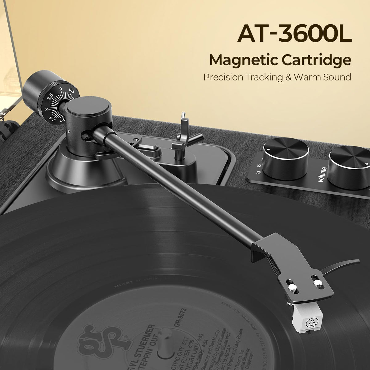 FancyRabbit Bluetooth 5.0 streaming enables wireless listening from phones to the turntable.