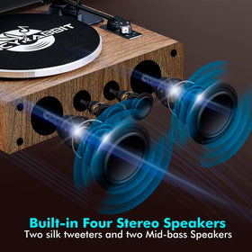 FancyRabbit multi-speed playback supports 33, 45, and 78 RPM records.