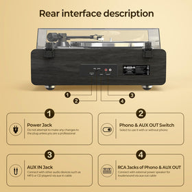 FancyRabbit quad stereo speakers image showcases powerful immersive sound for parties.