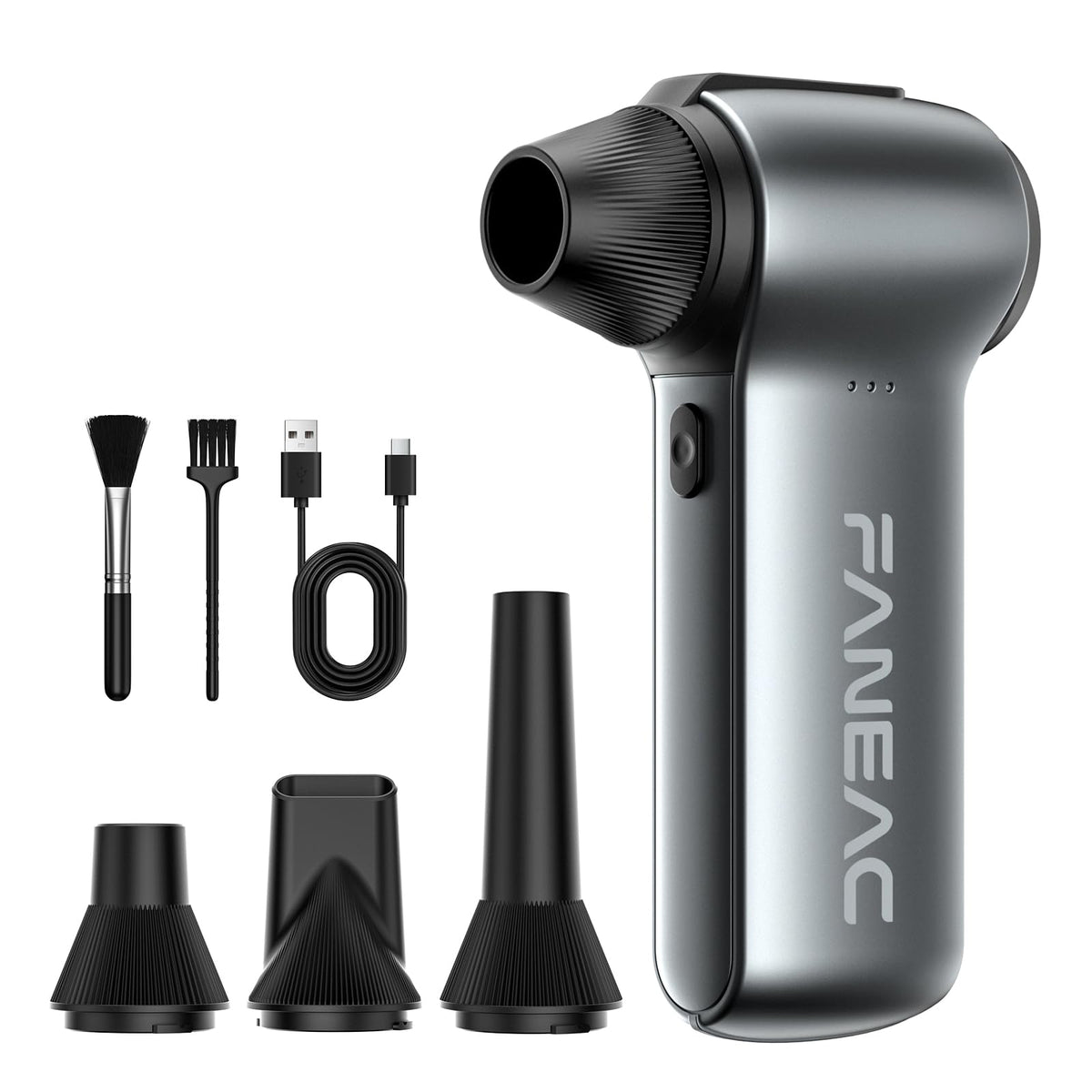 FANEAC duster front view showing compact design and controls for easy cleaning
