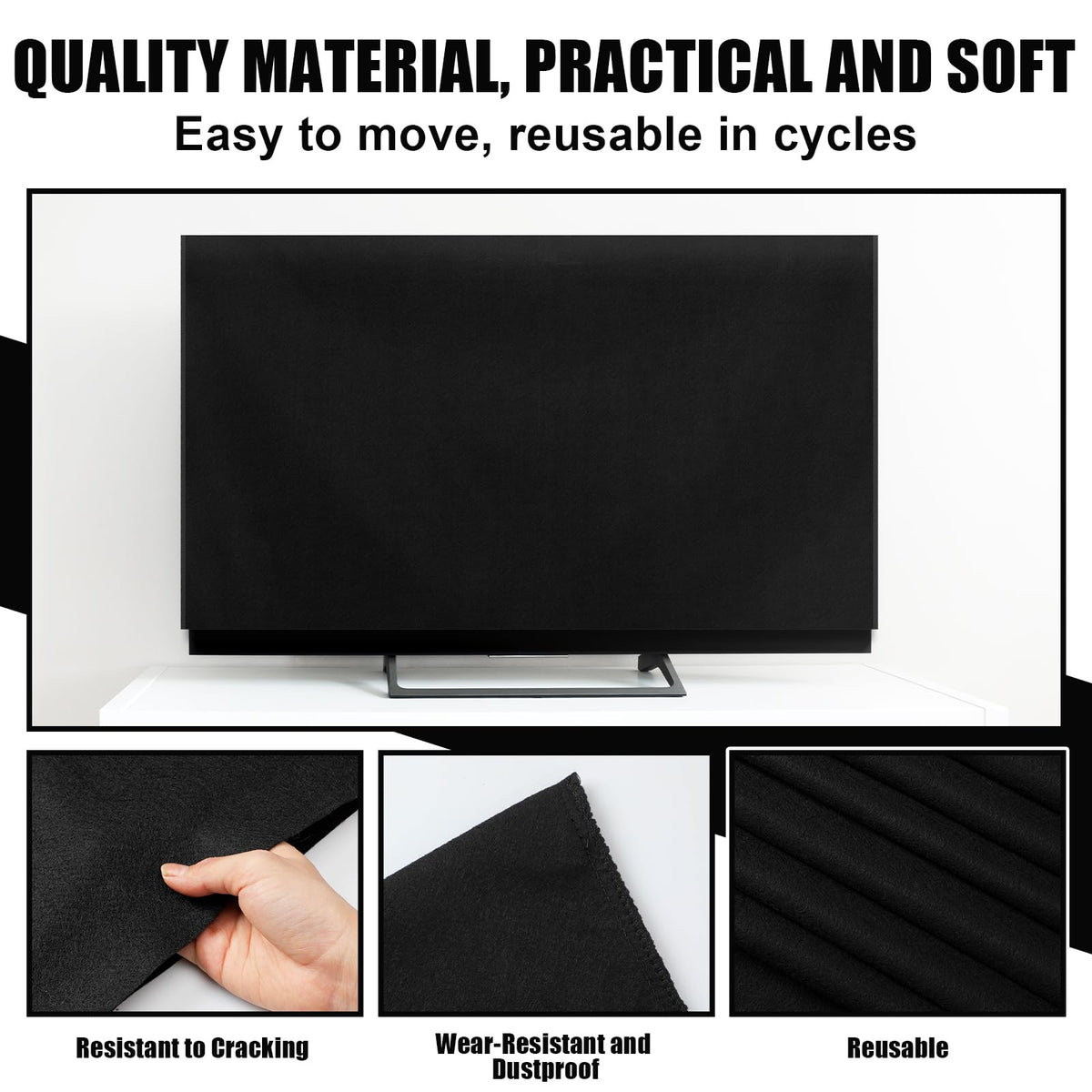 Fanfanwin 360-degree protection covers front and back of the TV.