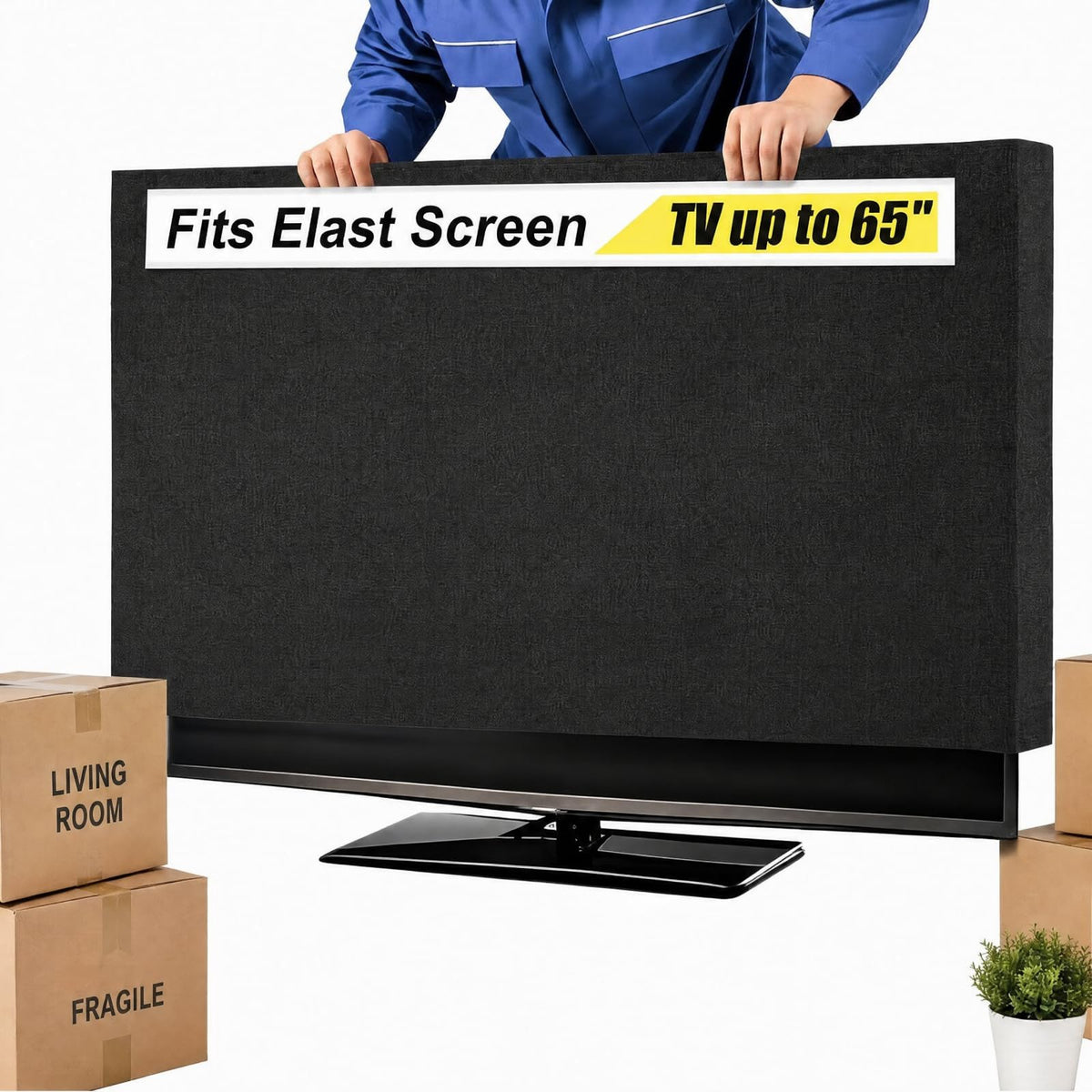 Fanfanwin TV Cover universal-fit protection for 60-65 inch TVs during moves.