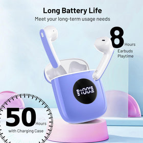 Fangflower earbuds positioned for running and active use