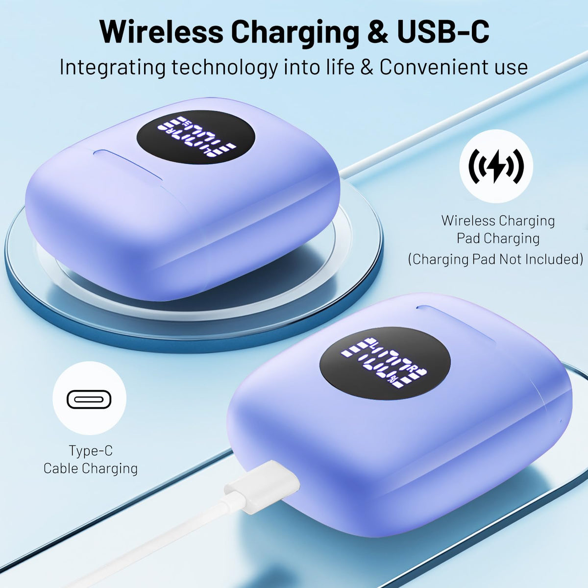 Fangflower earbuds with touch controls for easy music and call management