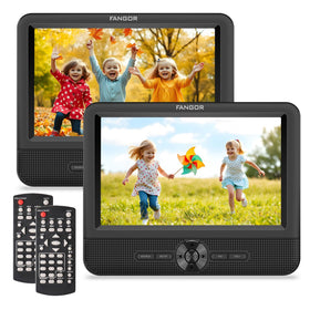 FANGOR dual-screen 7.5-inch front view for rear-seat entertainment on road trips