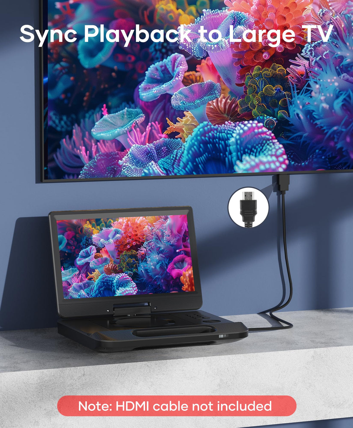 FANGOR dual stereo speakers delivering immersive built-in sound
