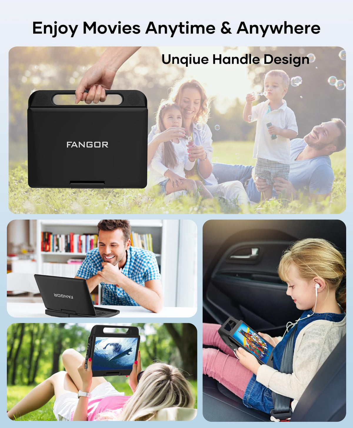 FANGOR 3.5mm jack enables private listening with headphones.