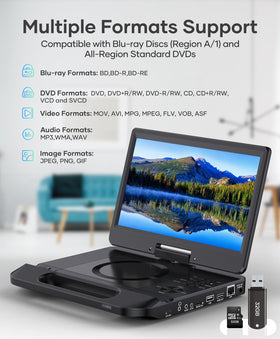 FANGOR USB and Micro SD media playback for versatile content
