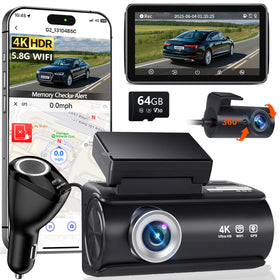 Faninso front camera showing 4K lens and benefit of clear road detail