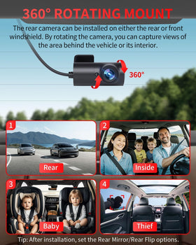 Parked car recording time-lapse from Faninso showing continuous surveillance while parked