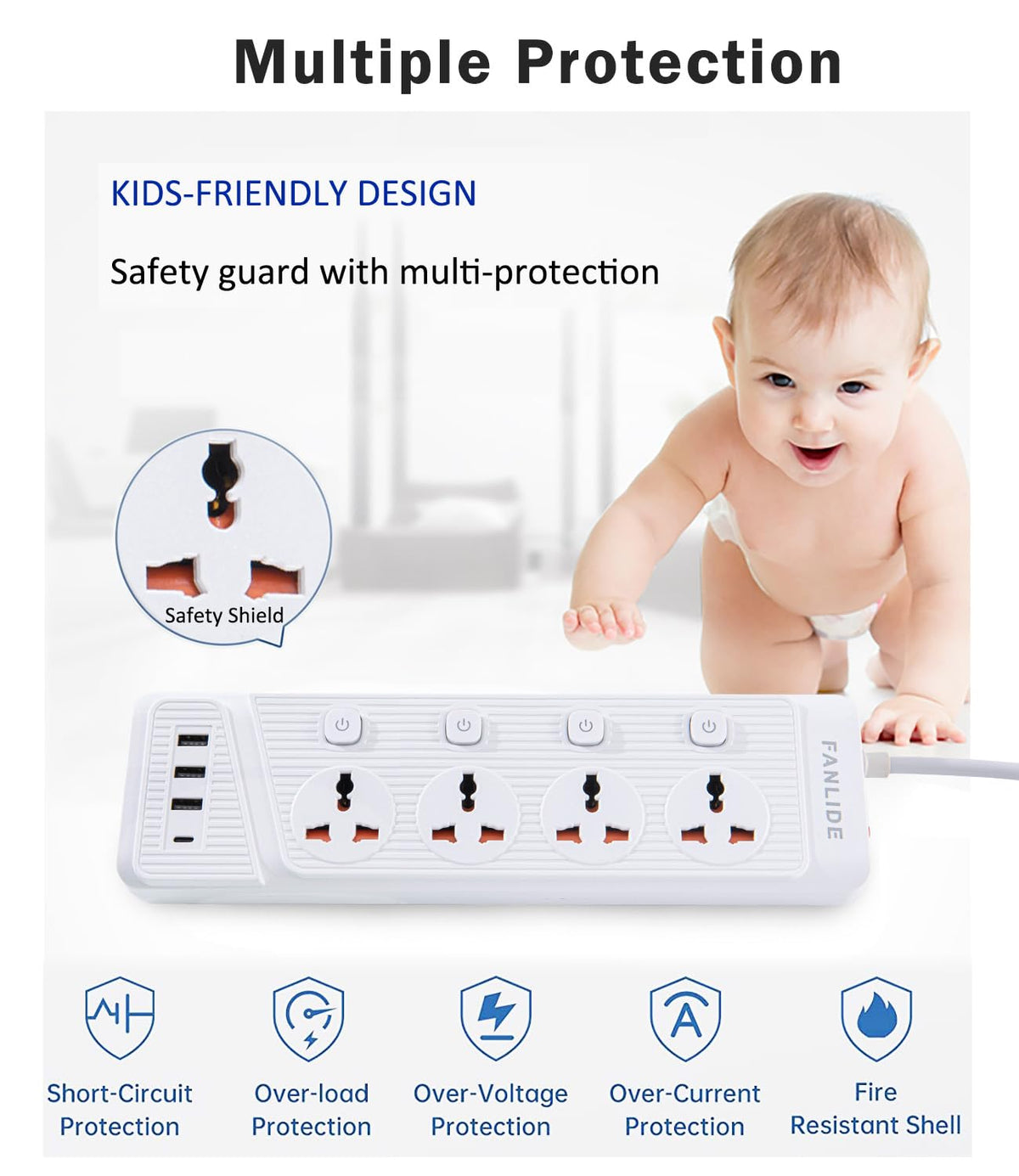 FANLIDE sturdy copper cable with overload protection enhances safety