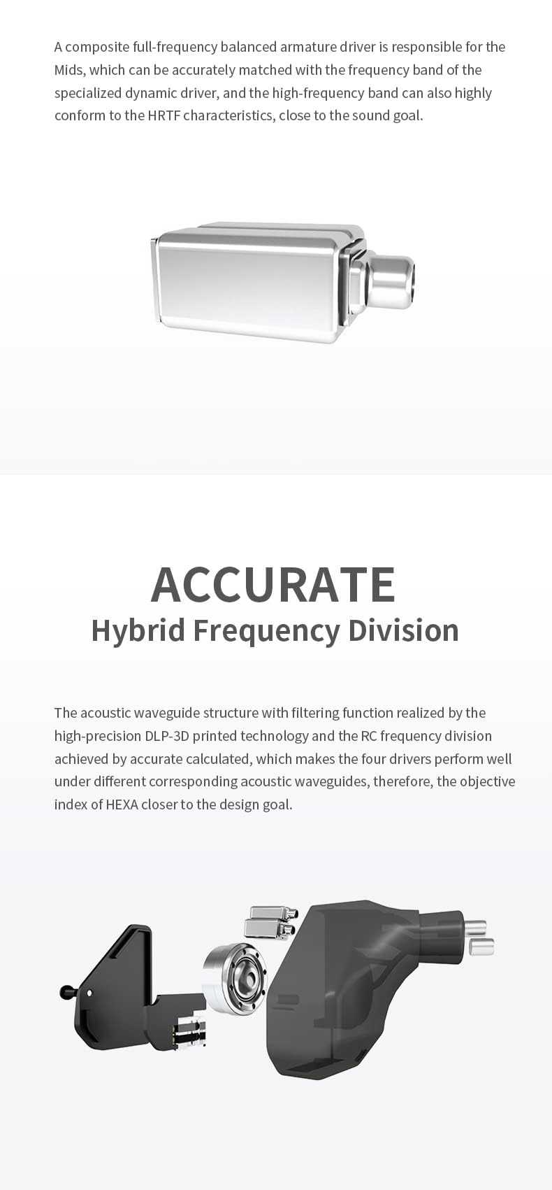Fanmusic Hexa 2-pin connector for secure cable attachment.