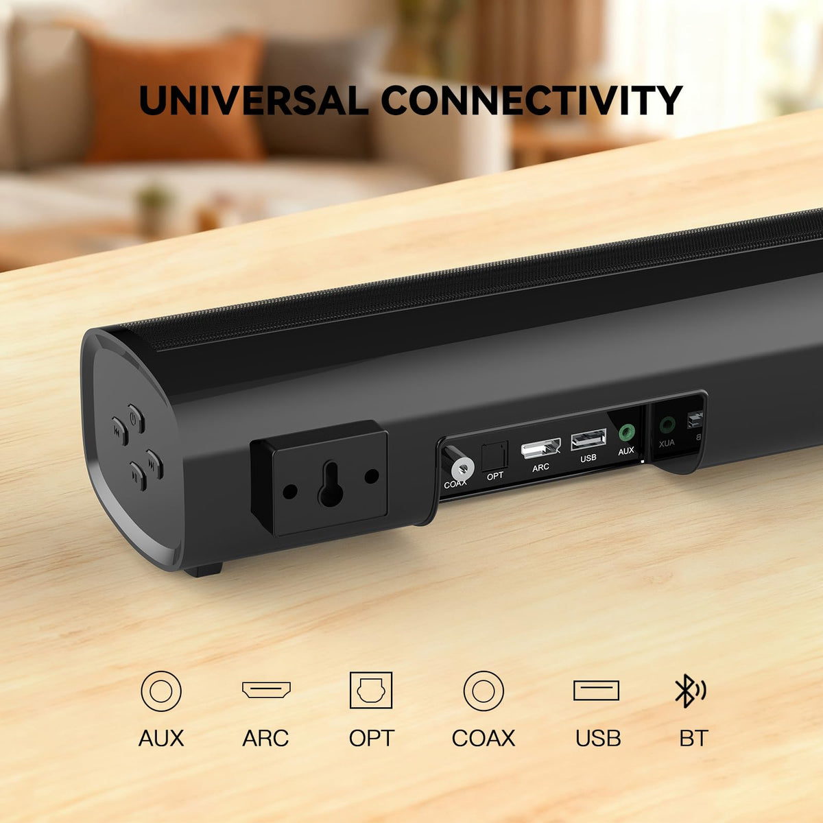 Fansbe Direct sound bar Bluetooth setup highlights wireless streaming from devices