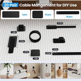 Fansto durable wire-management strap offers long-lasting organization.