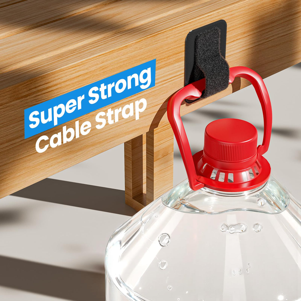 Fansto segmented routing system prevents tangling behind the desk.