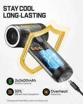 Fanttik B10 Pro inflation nozzle inflating swim ring to show multifunction blowing use
