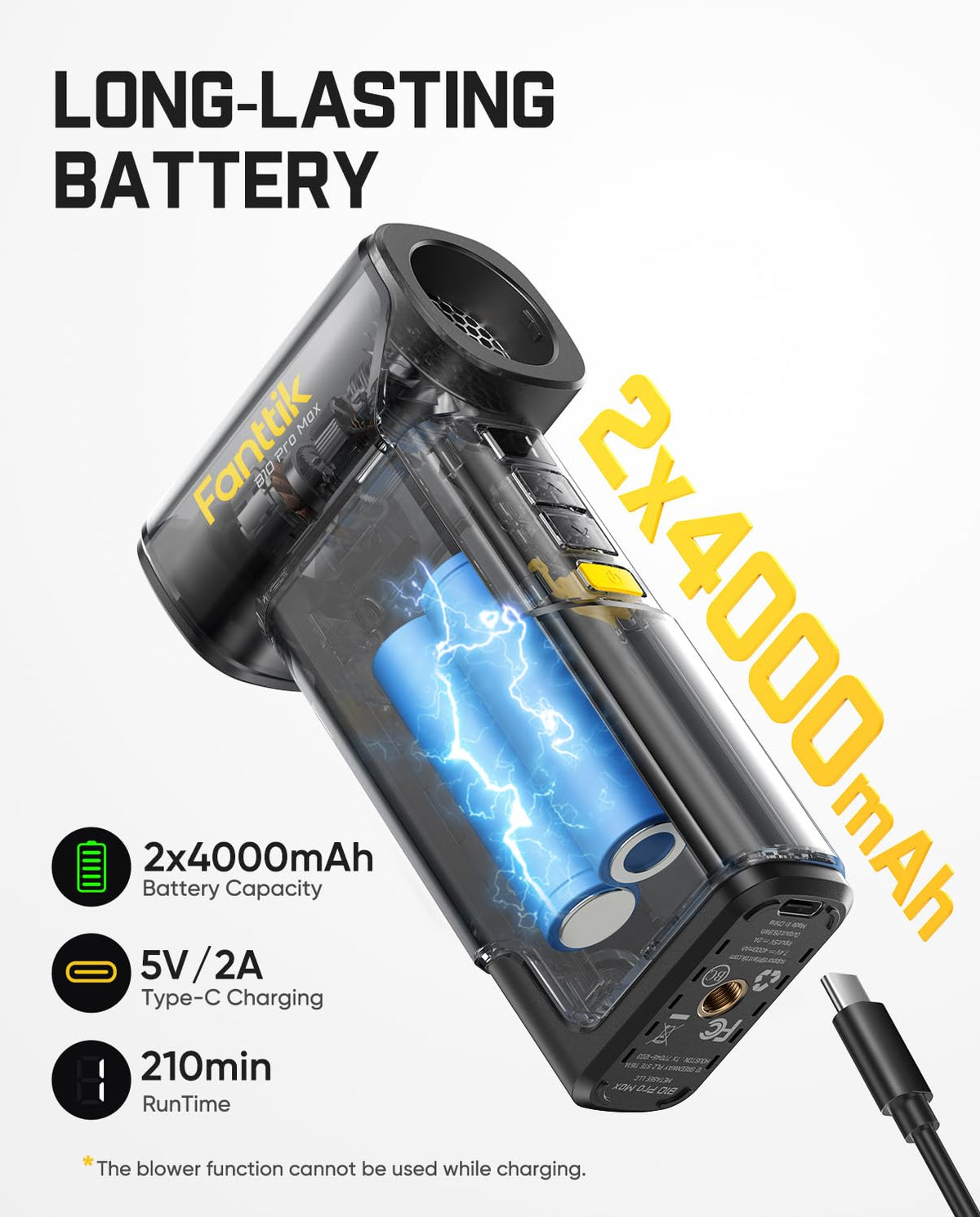 Fanttik B10 Pro Max palm-sized design fits in your hand
