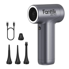 Fanttik B10 Pro front view showing compact silver body and ergonomic grip for easy control