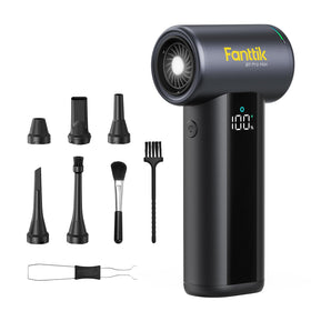 Fanttik B11 Pro Max motor powering rapid dust removal from keyboards
