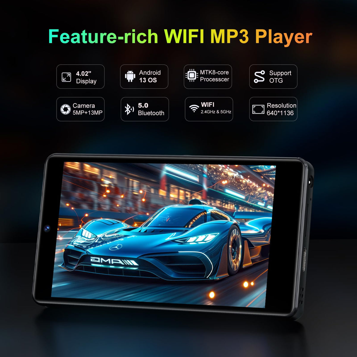 Fanvace Hi‑Fi audio module delivers near-original sound for music and videos.