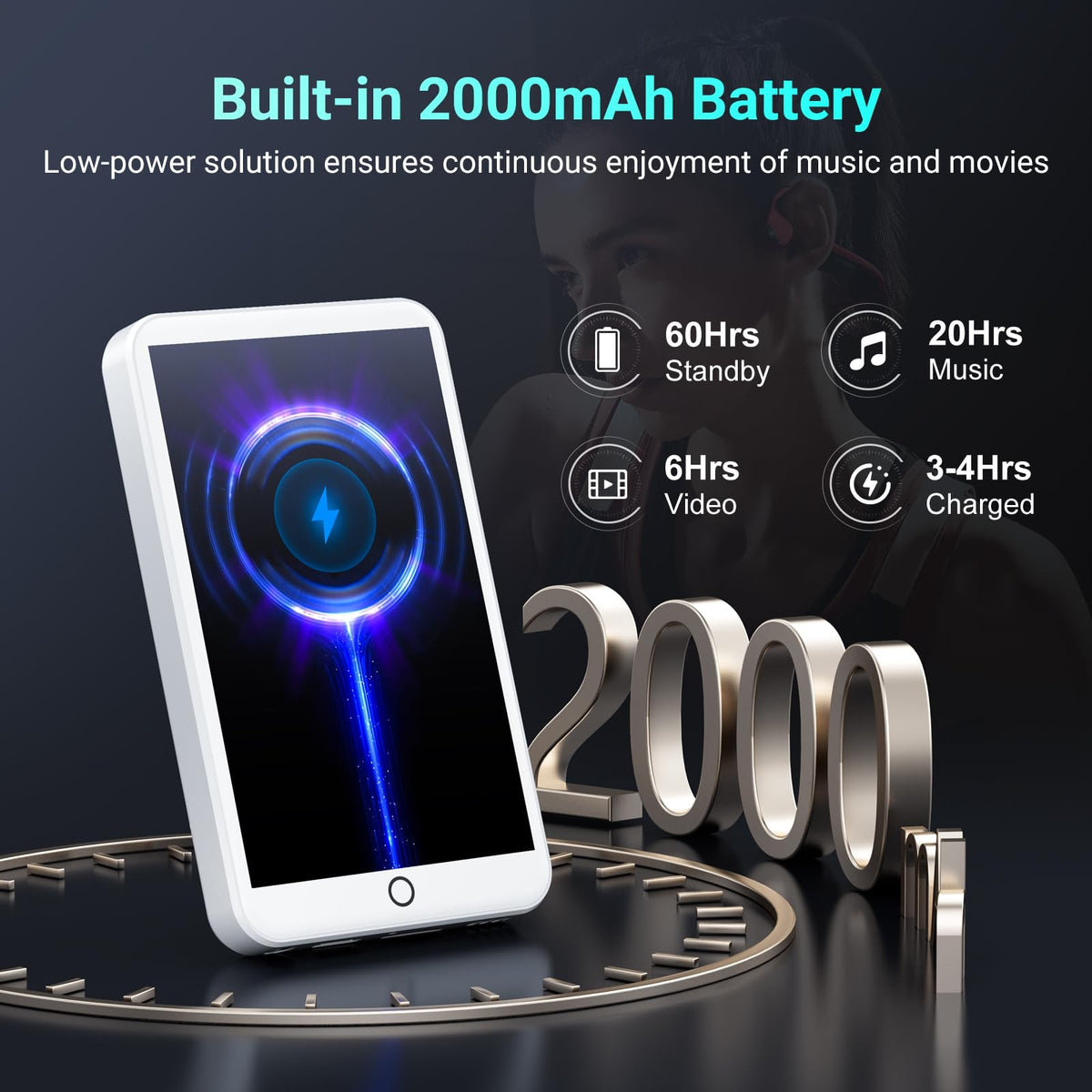 Fanvace multifunctional MP3 player packaging includes all essential accessories for instant use.