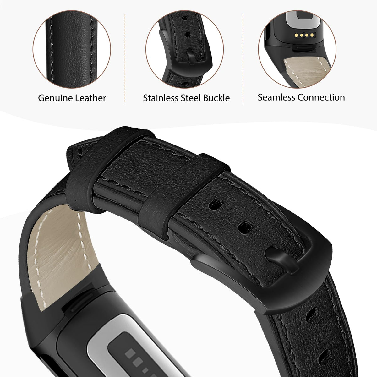 Farluya connector close-up demonstrating precise fit for Charge 6/Charge 5 secure attachment