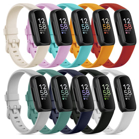 Farluya Inspire 3 soft silicone band for all-day comfort.