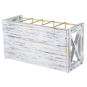 Farm In CD/DVD storage fits most standard cases on a shelf.