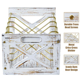 Farm In 5-slot organizer with easy-carry handles, portable and versatile.