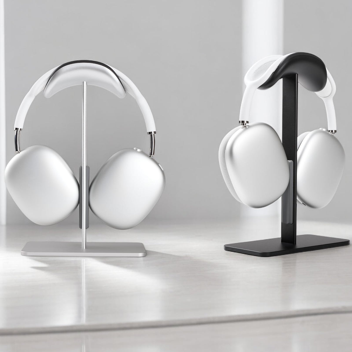 FARWAYVIEW stand side profile highlighting curved cradle and slim silhouette